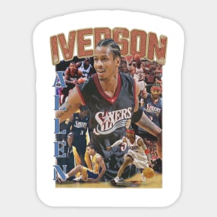 Allen Iverson collage Sticker